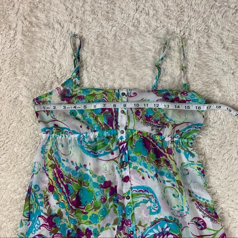 Tommy‎ Bahama Sheer button down swimsuit cover up dress, xs